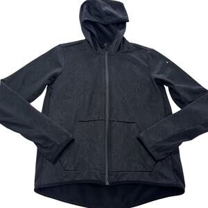 Nike Therma-Fit Hoodie Womens Medium Black Fleece Full Zip Training 685672-010